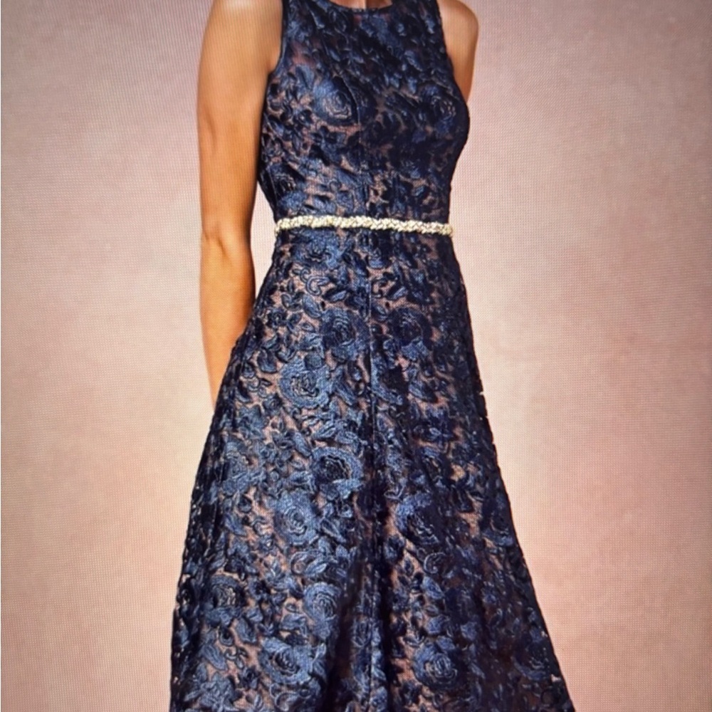 BHLDN Hitherto Floral Lace Midi Dress